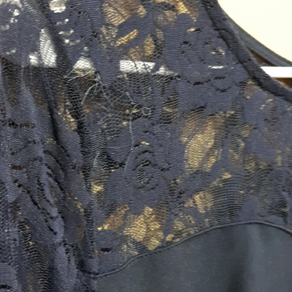 Beautiful blue dress with lace - Picture 3 of 5